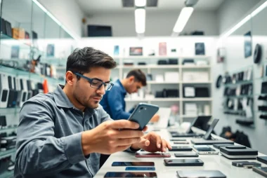 Servizio di Torino riparazione cellulari con tecnici esperti al lavoro.