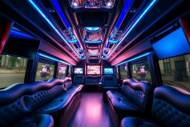 Experience luxury on an Atlanta party bus with plush seating and modern entertainment for unforgettable events.