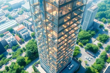 Manage your sim tower with a bustling vertical skyscraper and colorful city life.