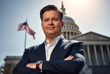 Showcasing JD Vance net worth through a professional portrait emphasizing his political stature.